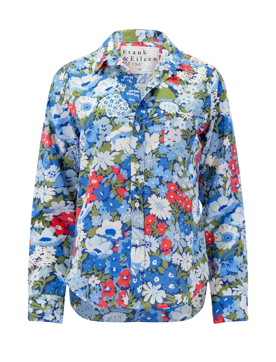 barry in blue, red and green floral