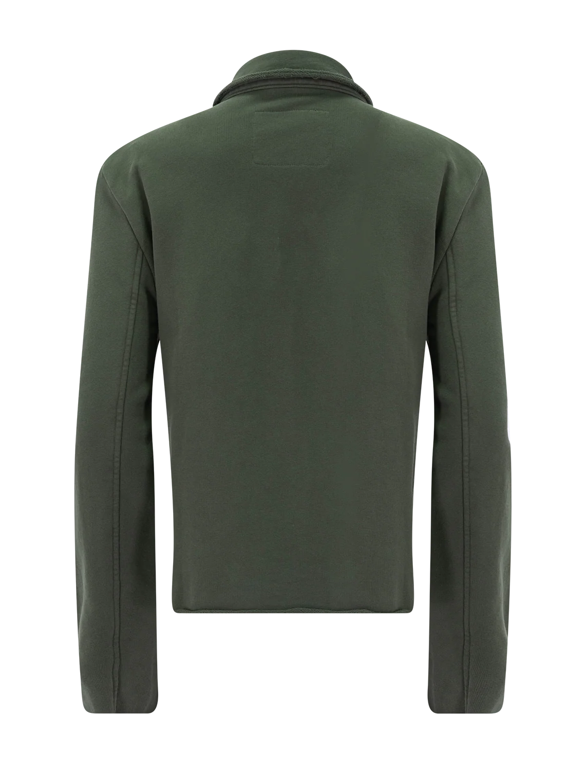 cropped sweatshirt peacoat in caper - Image 2