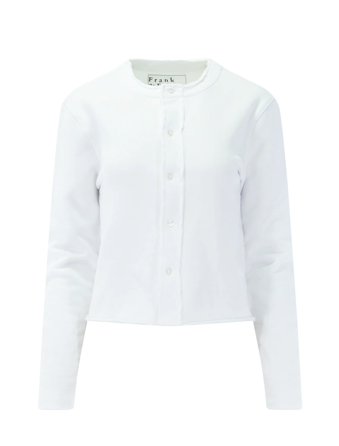 jackie cardigan in white