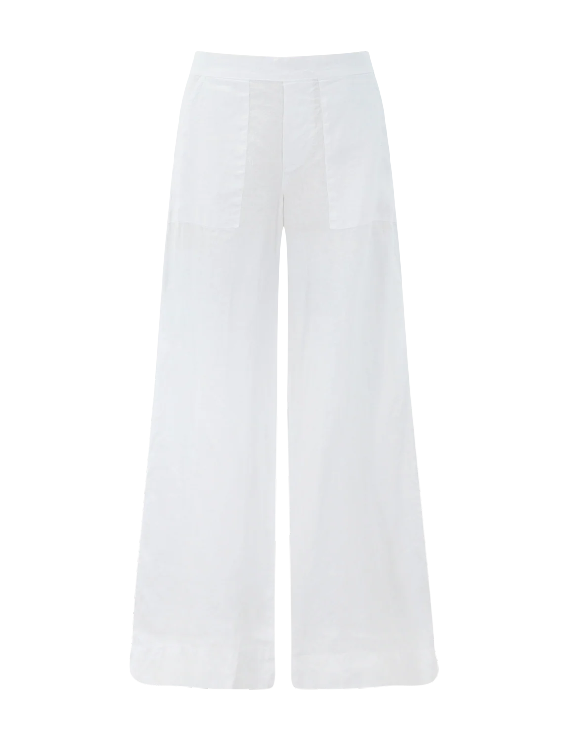 madeline linen pant in white