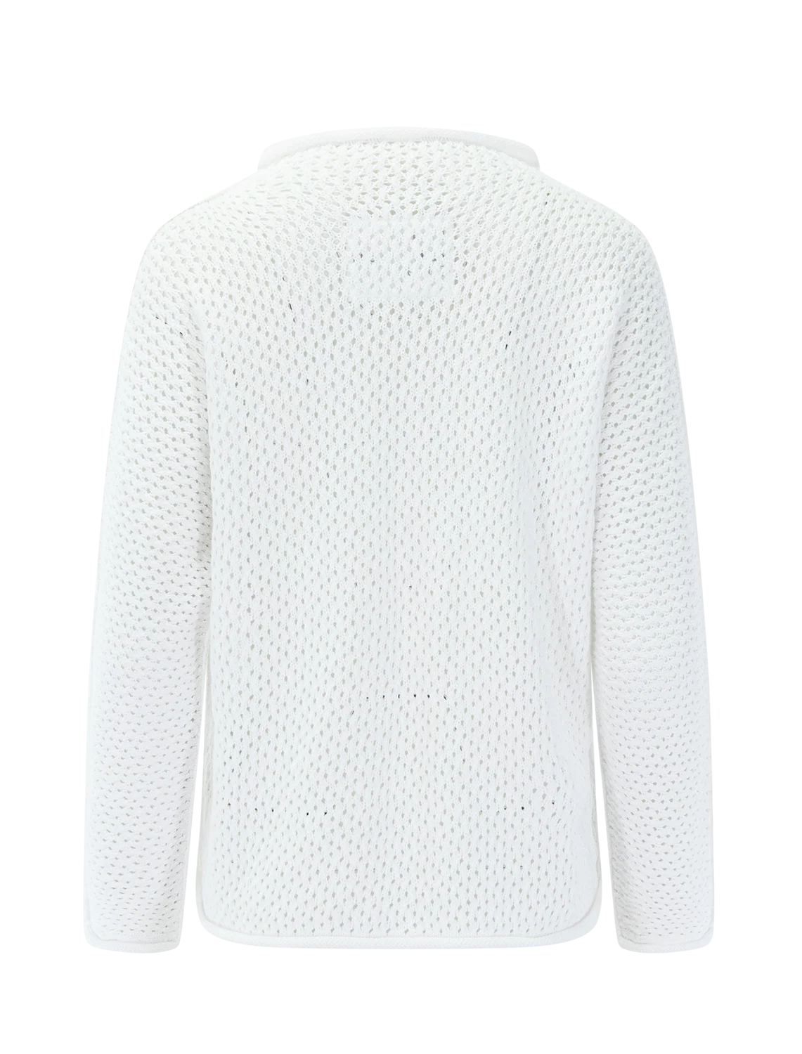 monterey pointelle sweater in white - Image 3