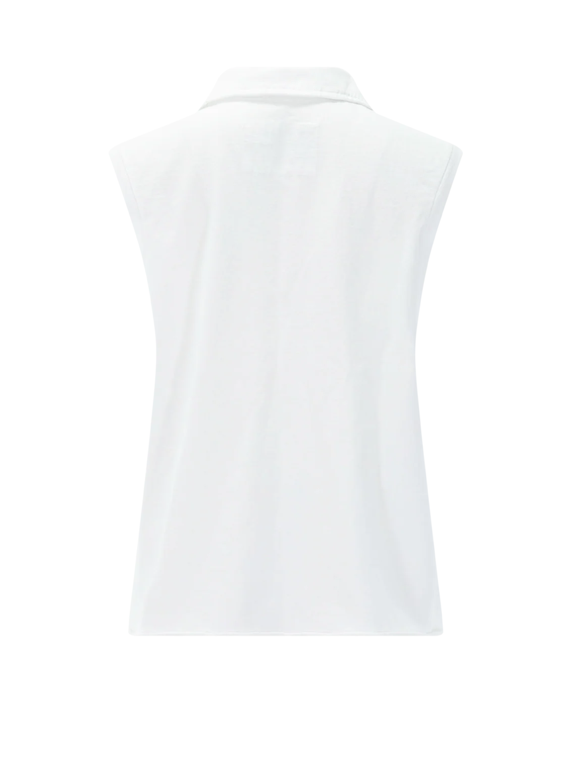 olivia popover collar tank in white - Image 3