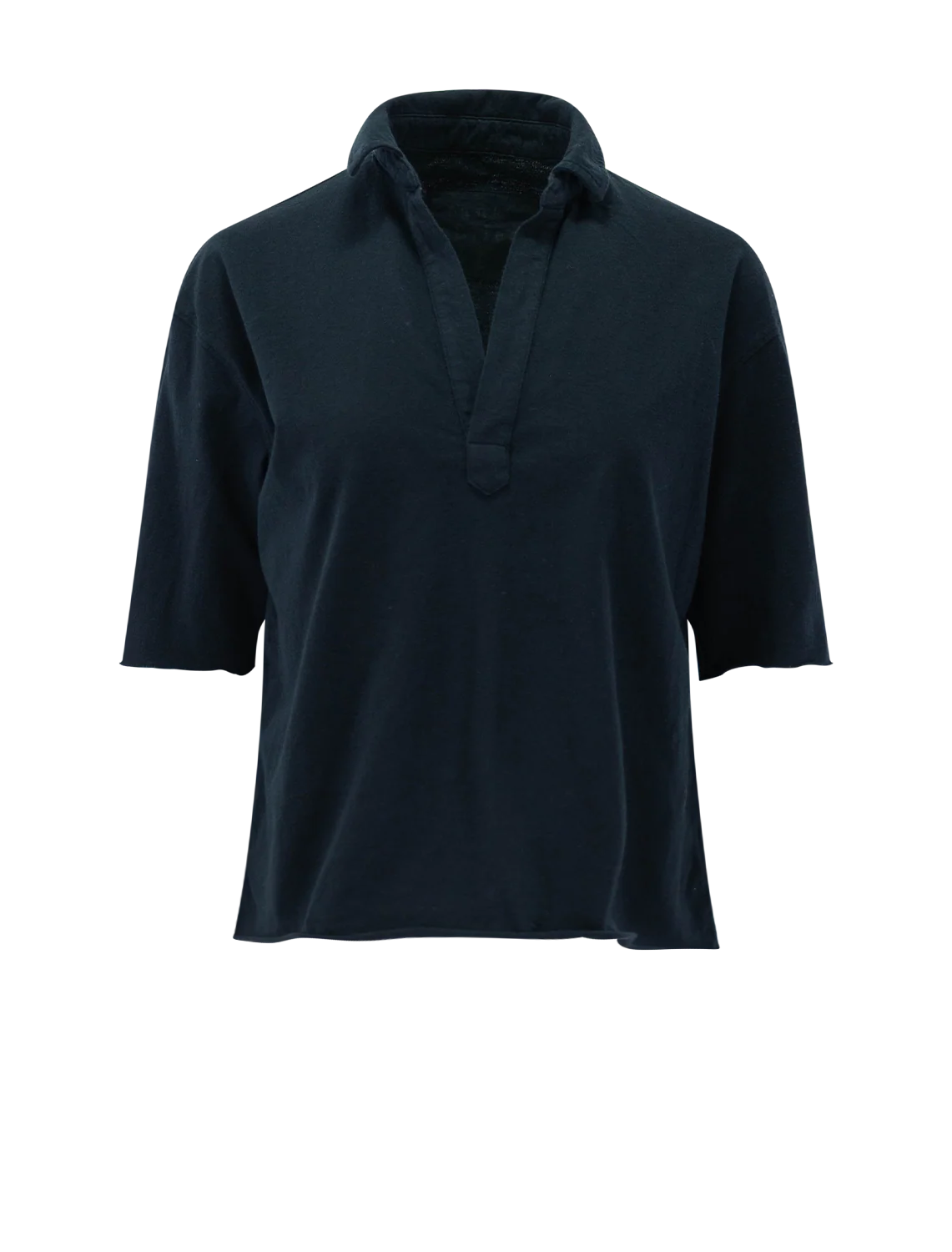 patty popover short sleeve henley in british royal navy