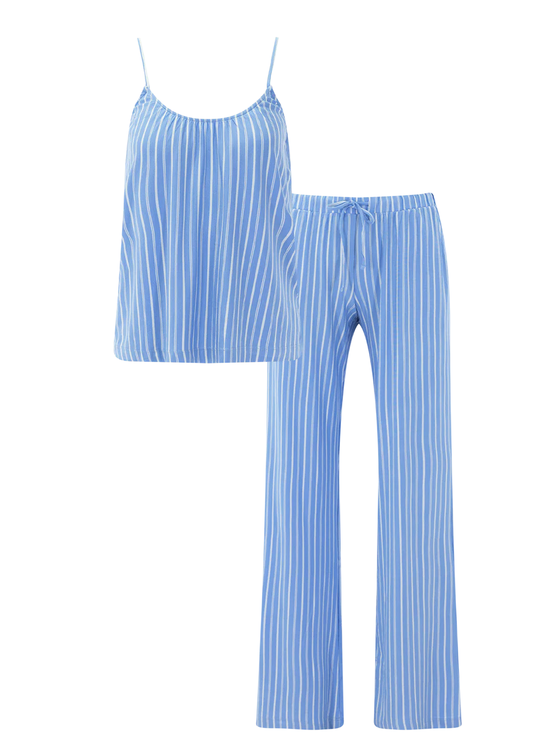 gisele printed cami and pant pj set in nordic stripes