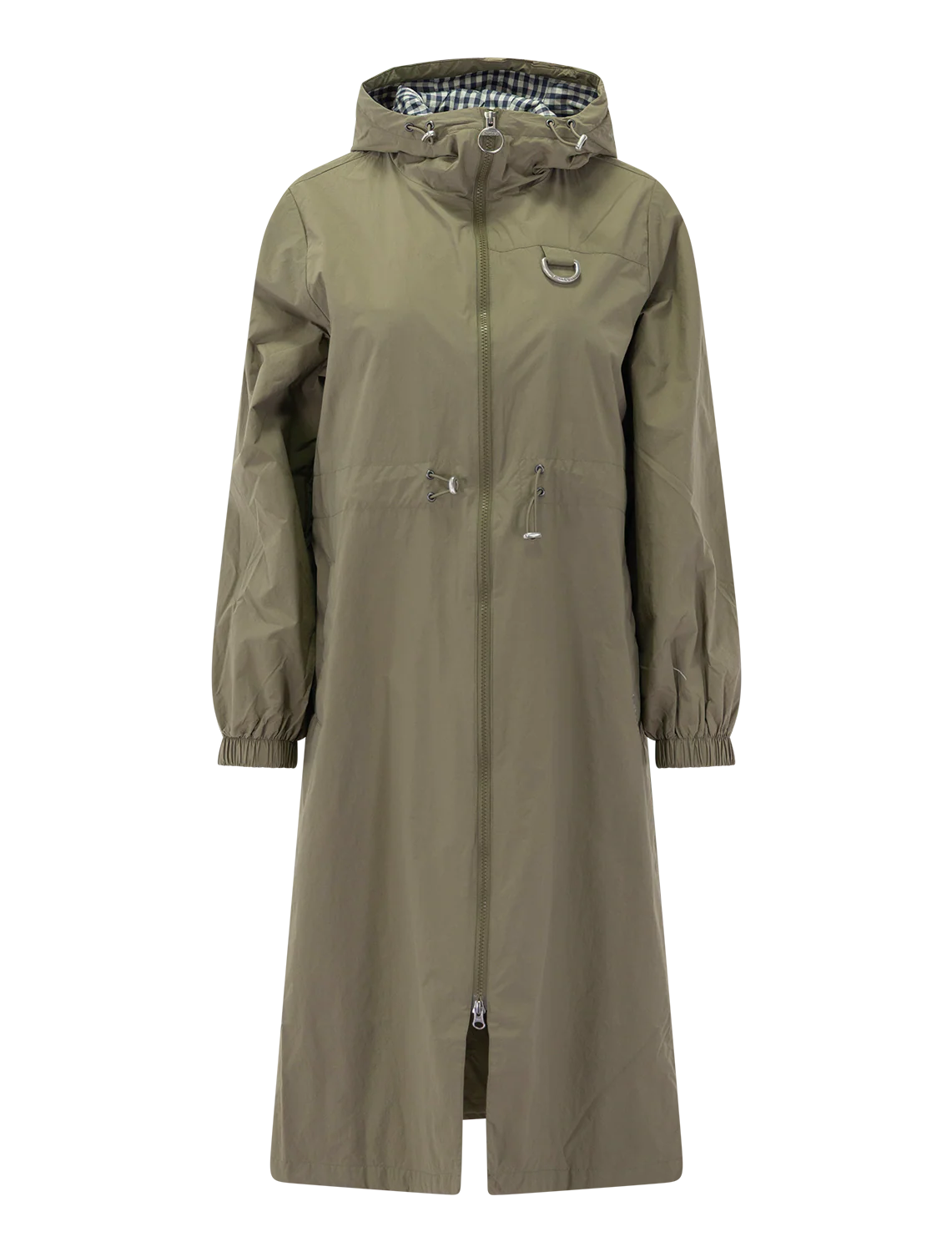 gracefield showerproof jacket in dusky green