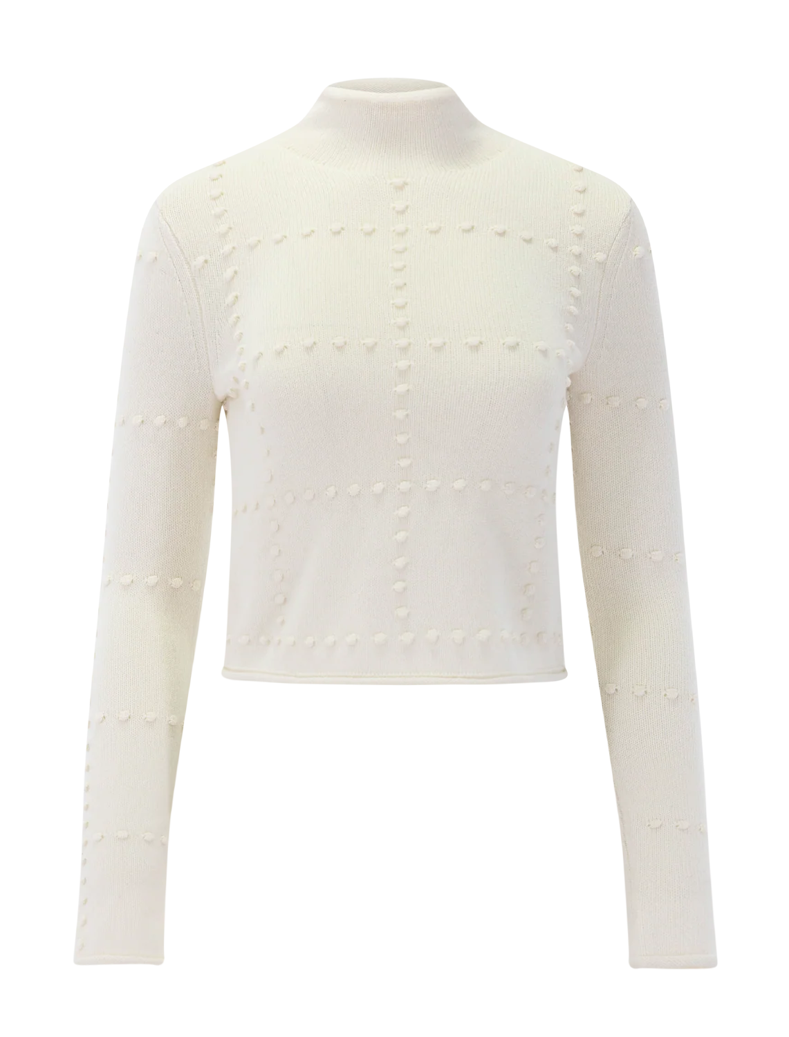 popcorn sweater in cream