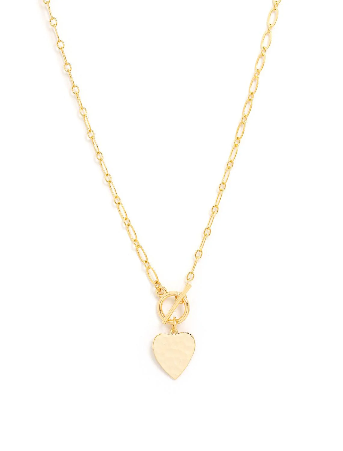 heart and toggle necklace