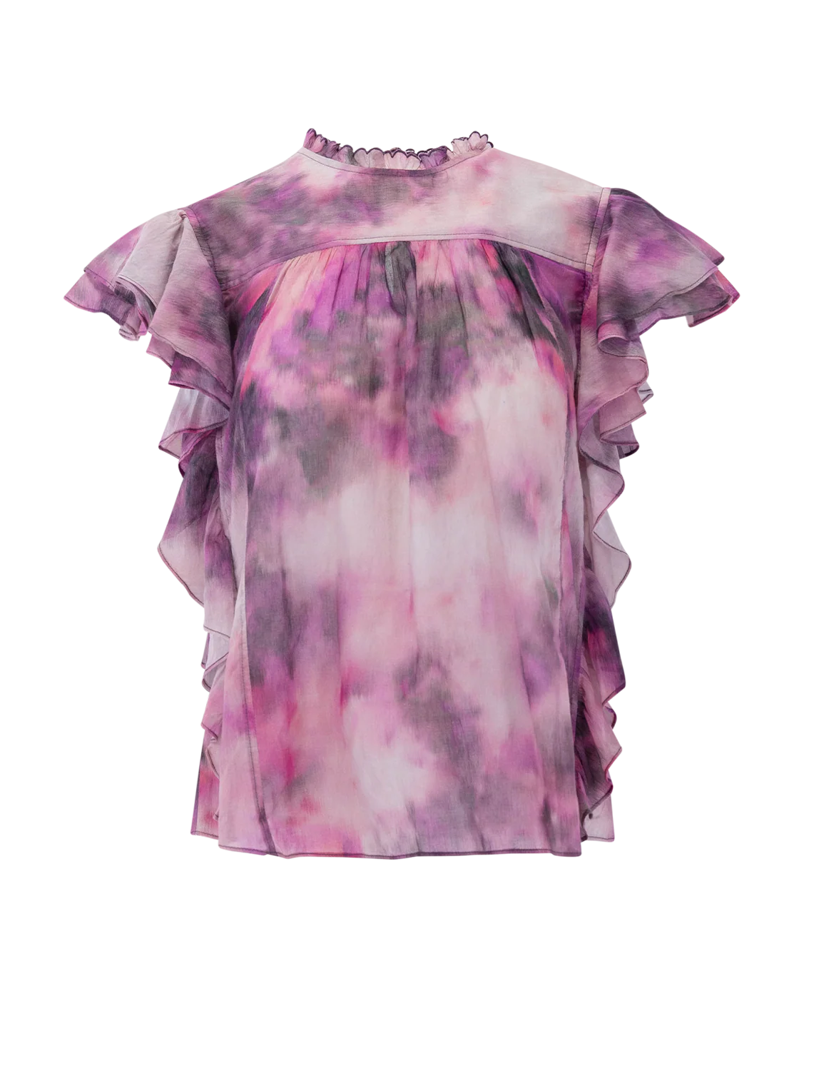 daliyane top in pink tie dye