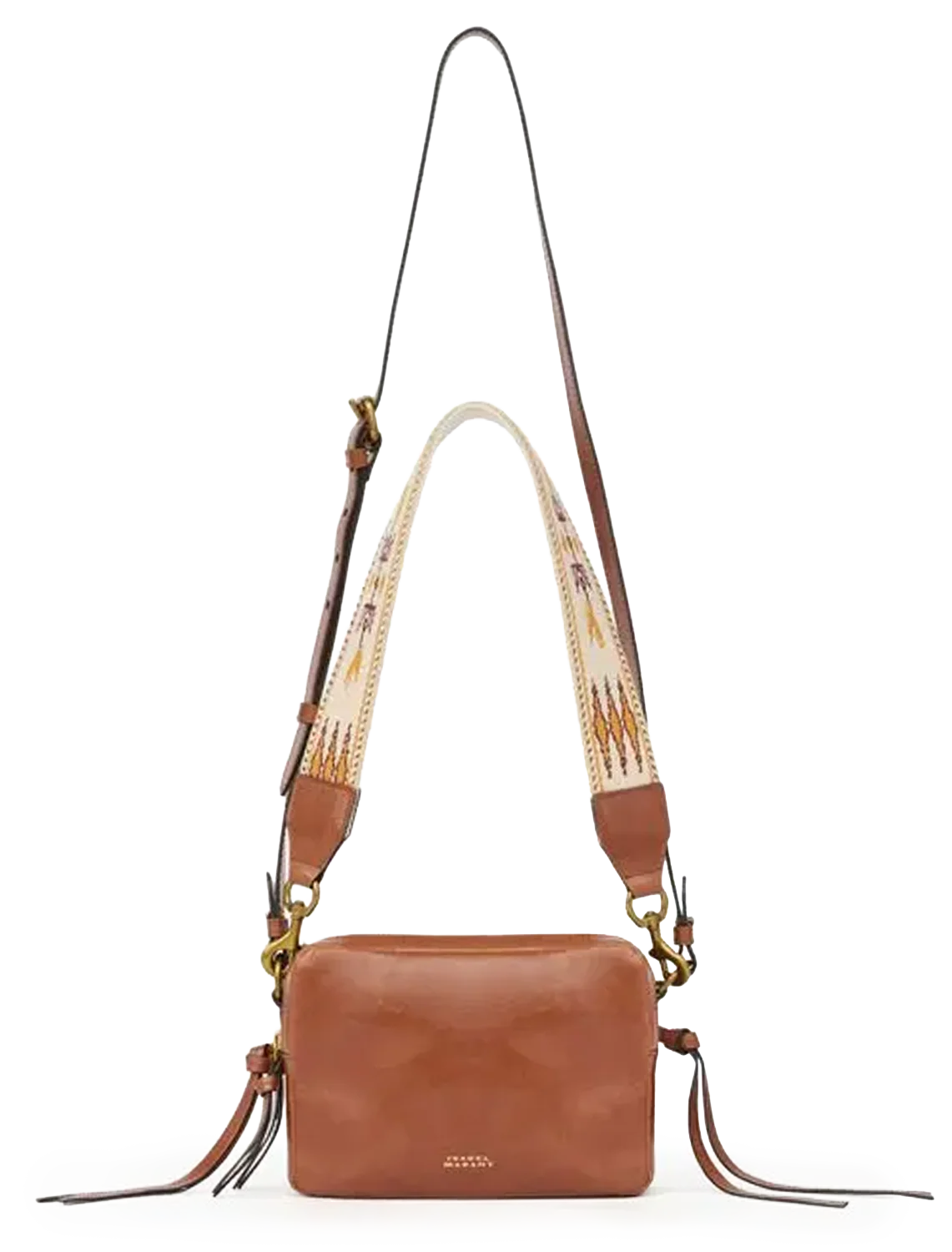 wardy camera bag in cognac - Image 4