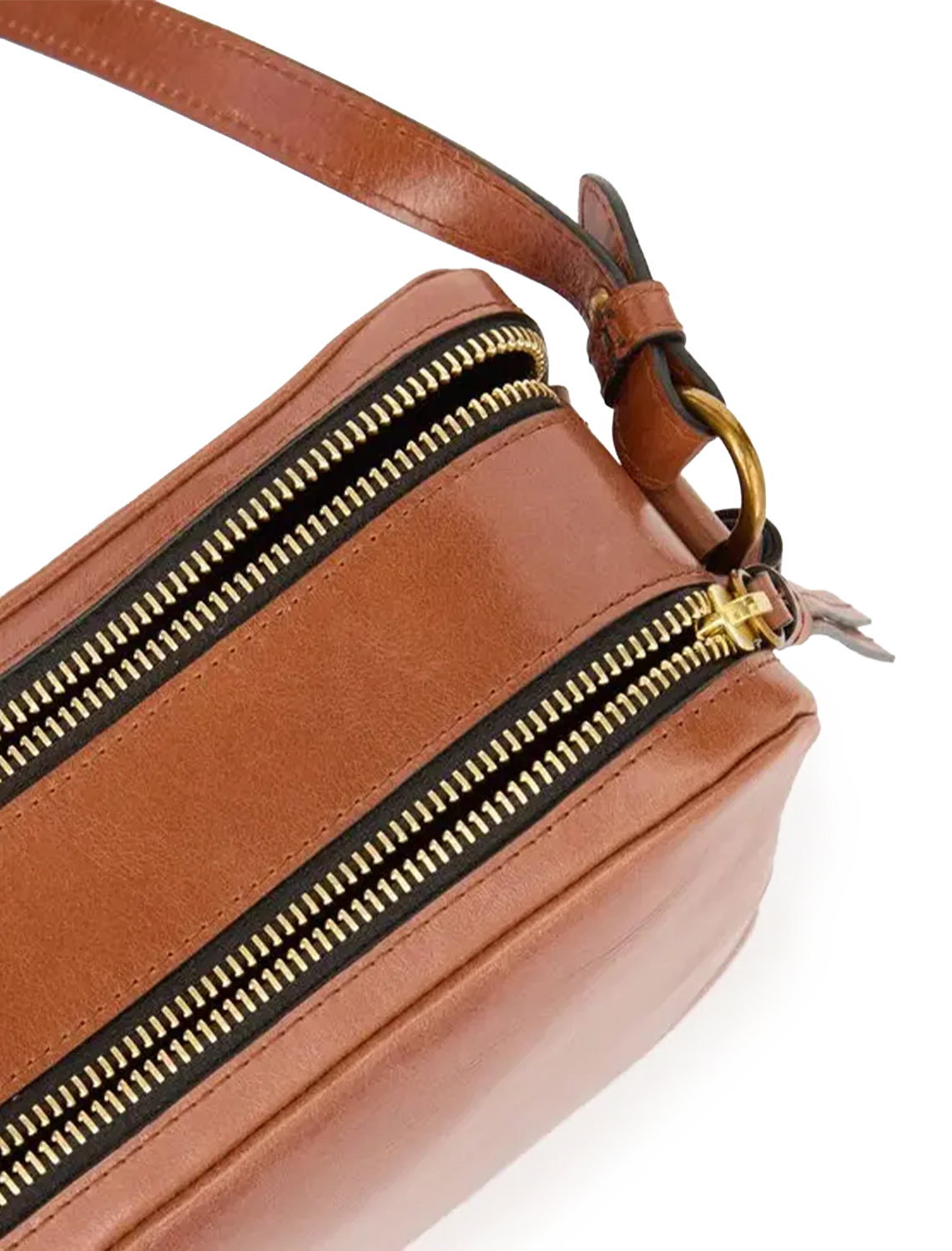 wardy camera bag in cognac - Image 5