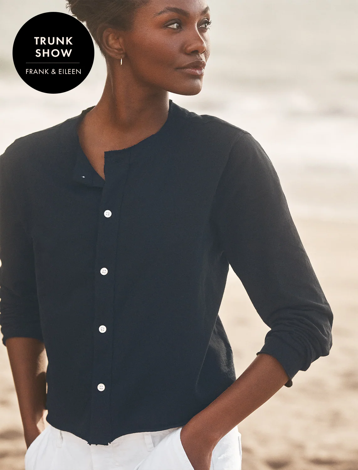 jackie t-shirt cardigan in british royal navy - Image 2
