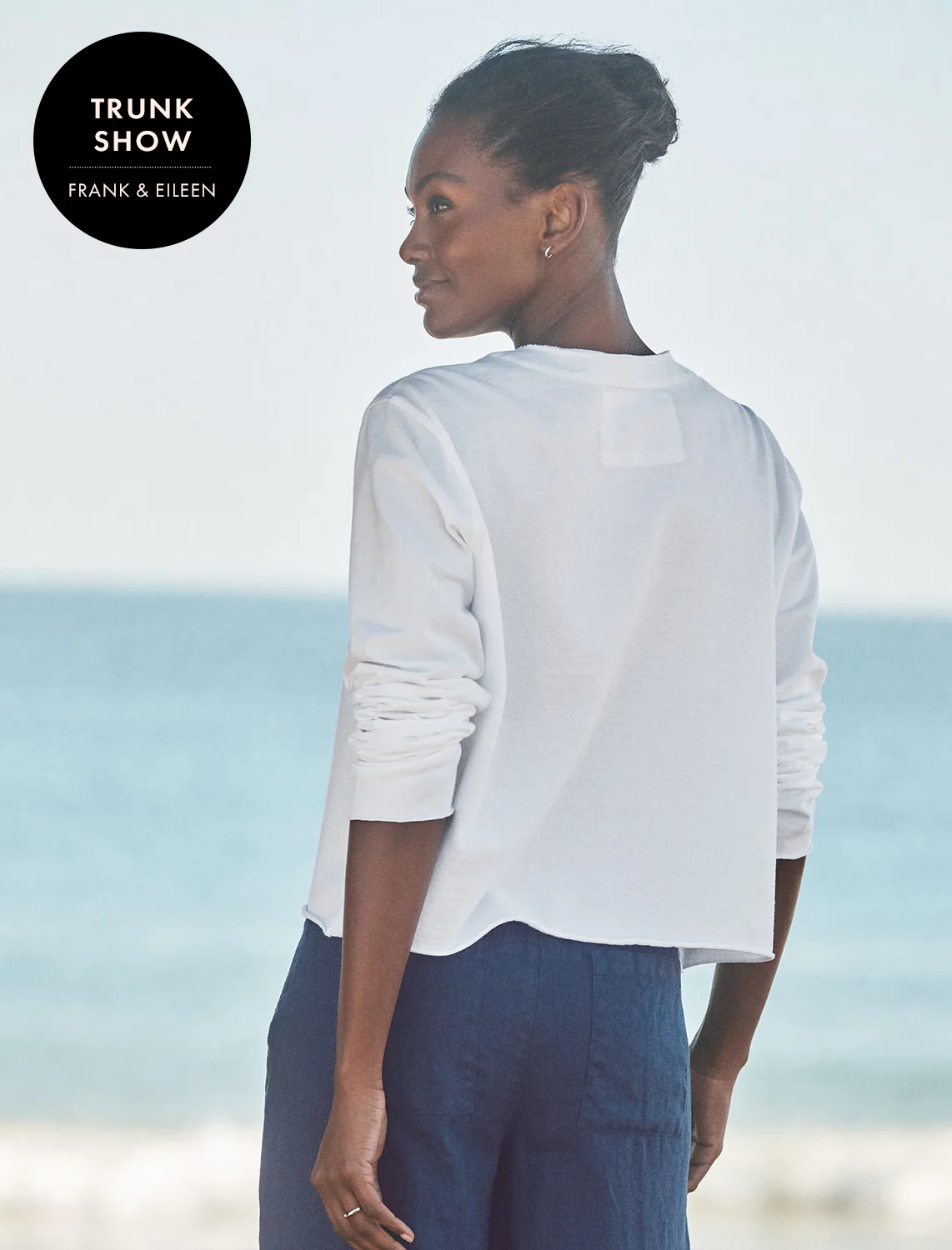jackie t-shirt cardigan in white - Image 3