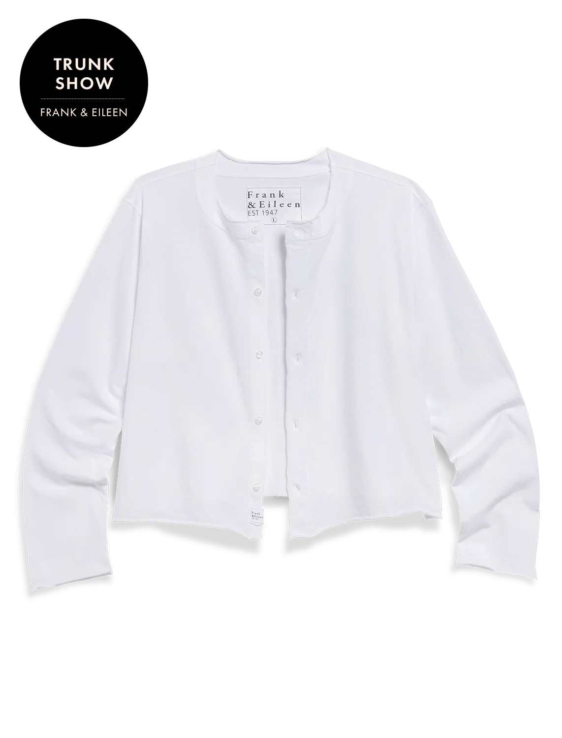 jackie t-shirt cardigan in white - Image 4