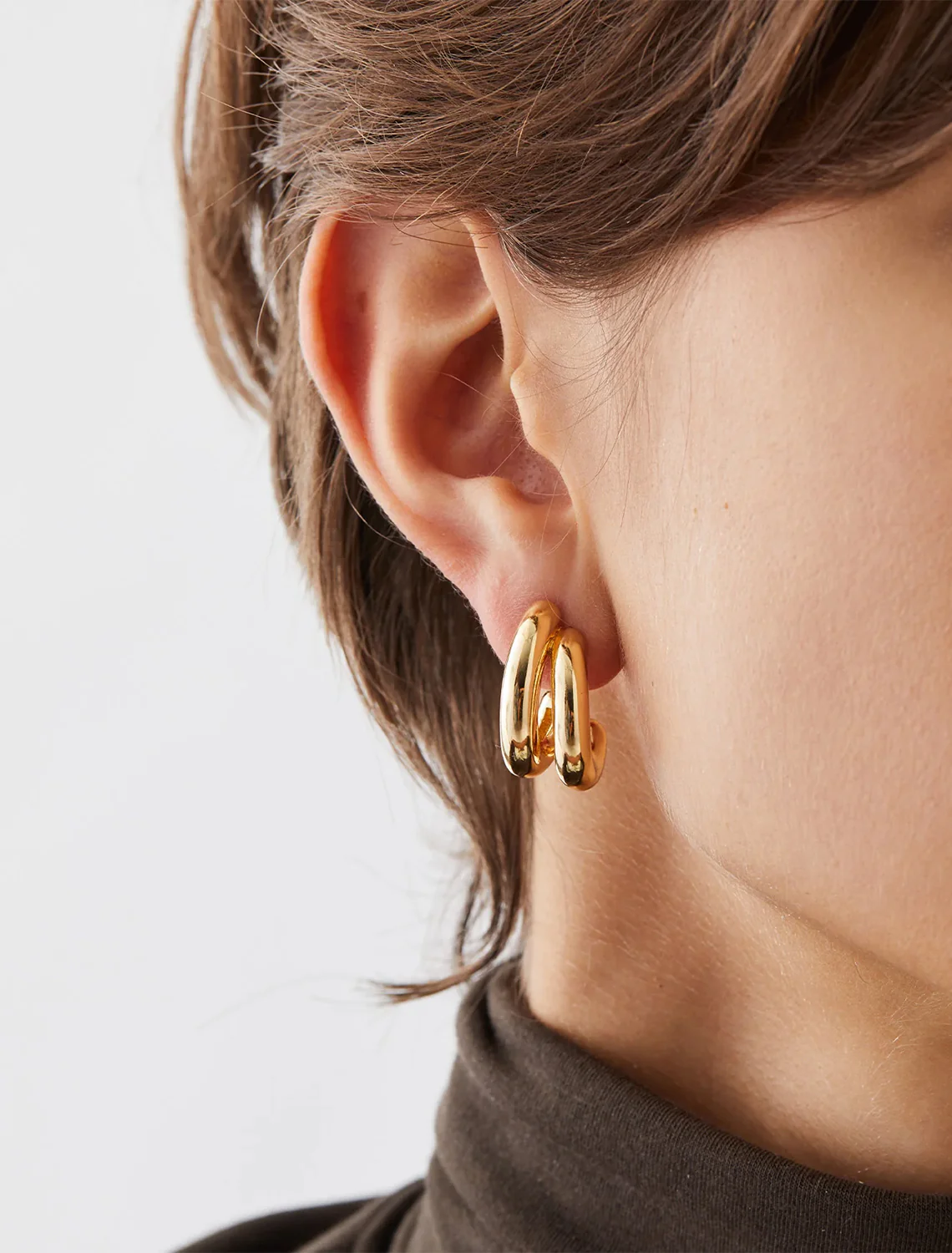 florence earrings in gold - Image 2