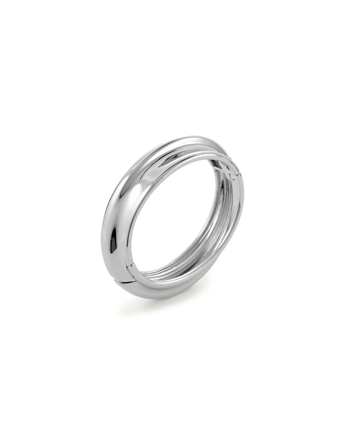 lennon bangle in silver - Image 3