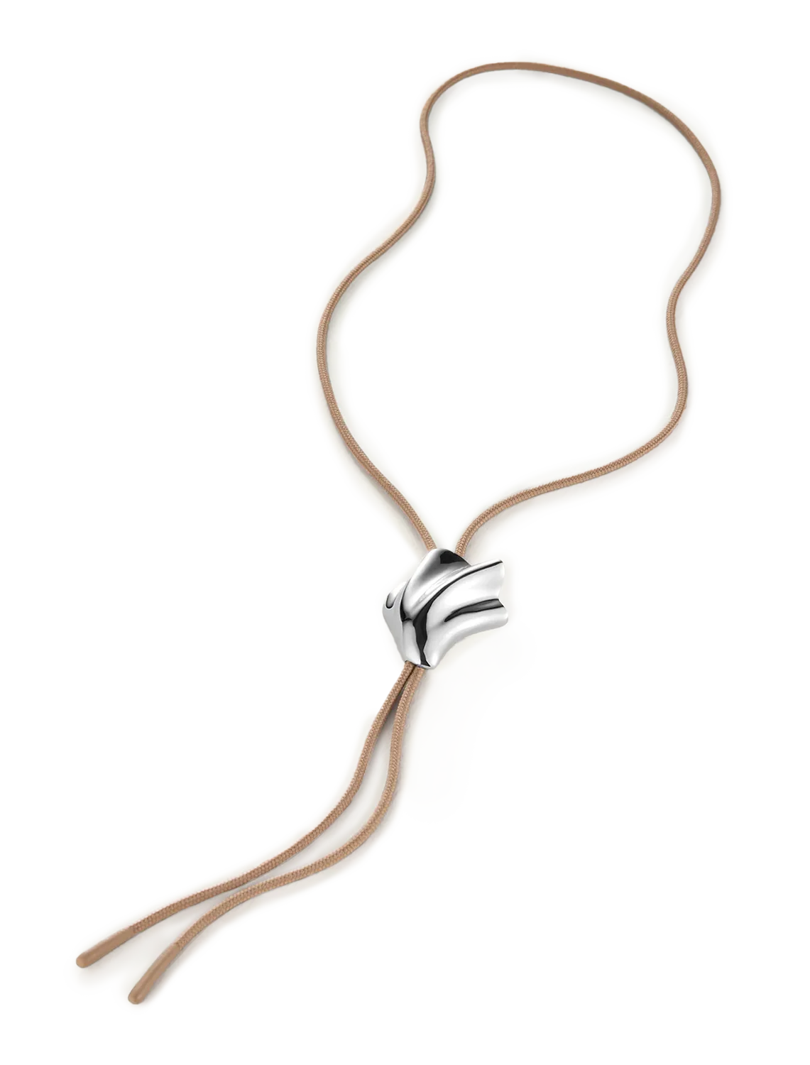 lydia bolo tie necklace in silver