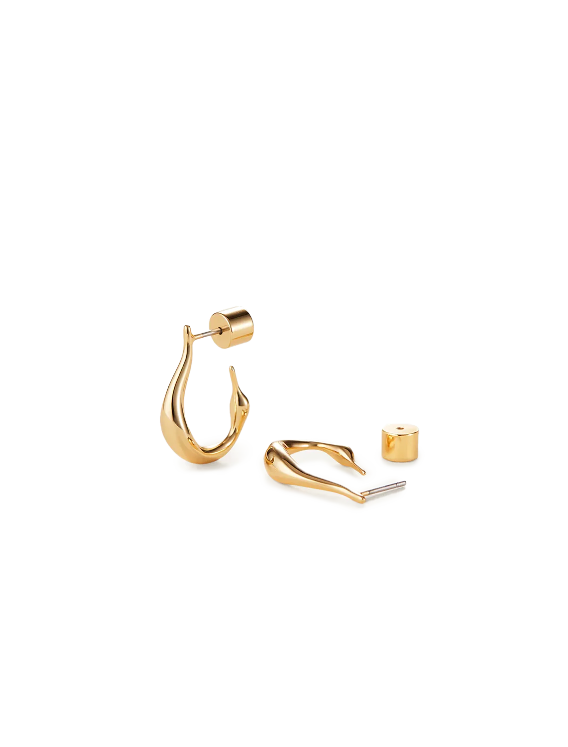 mini colette hoop in gold