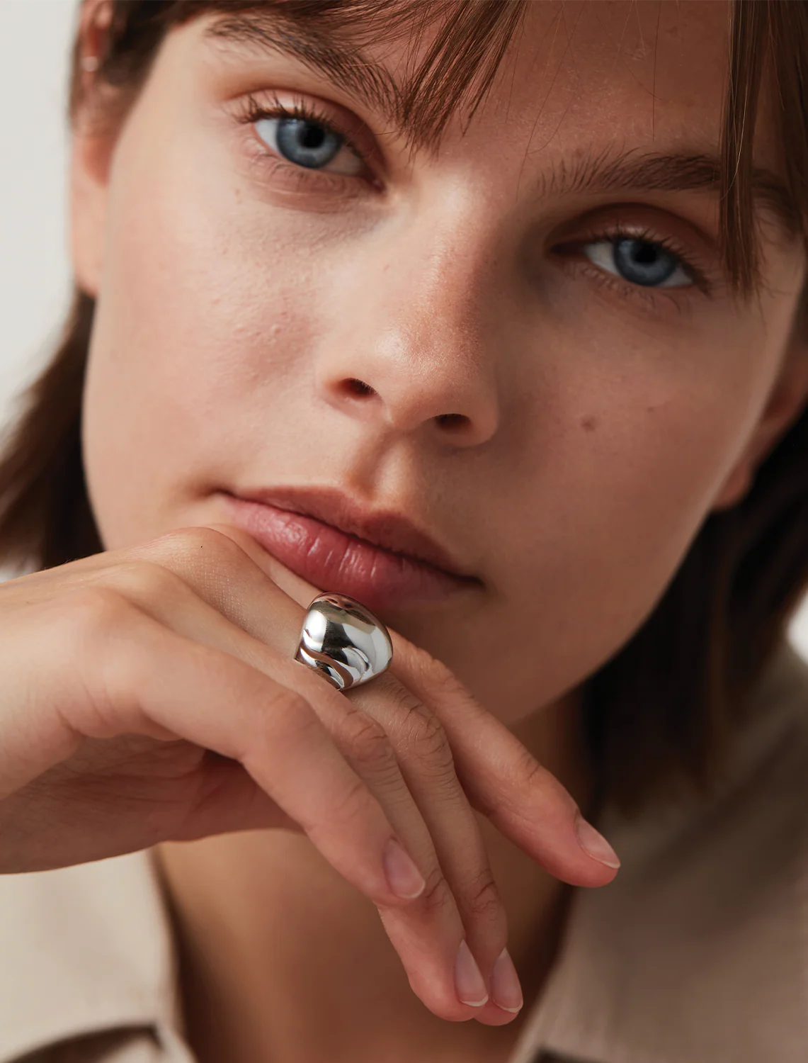 nelle ring in platinum - Image 2
