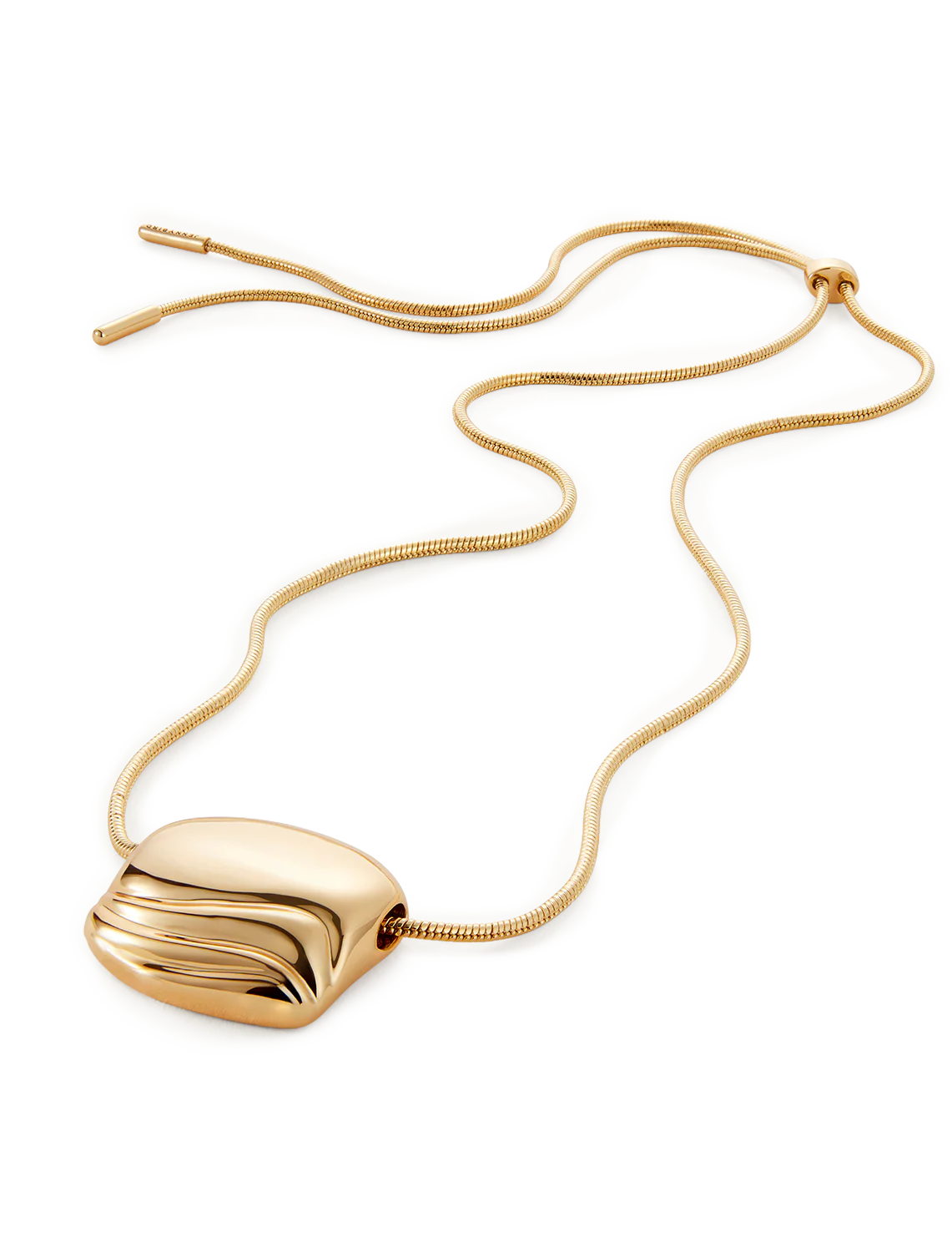 rue pendant necklace in gold