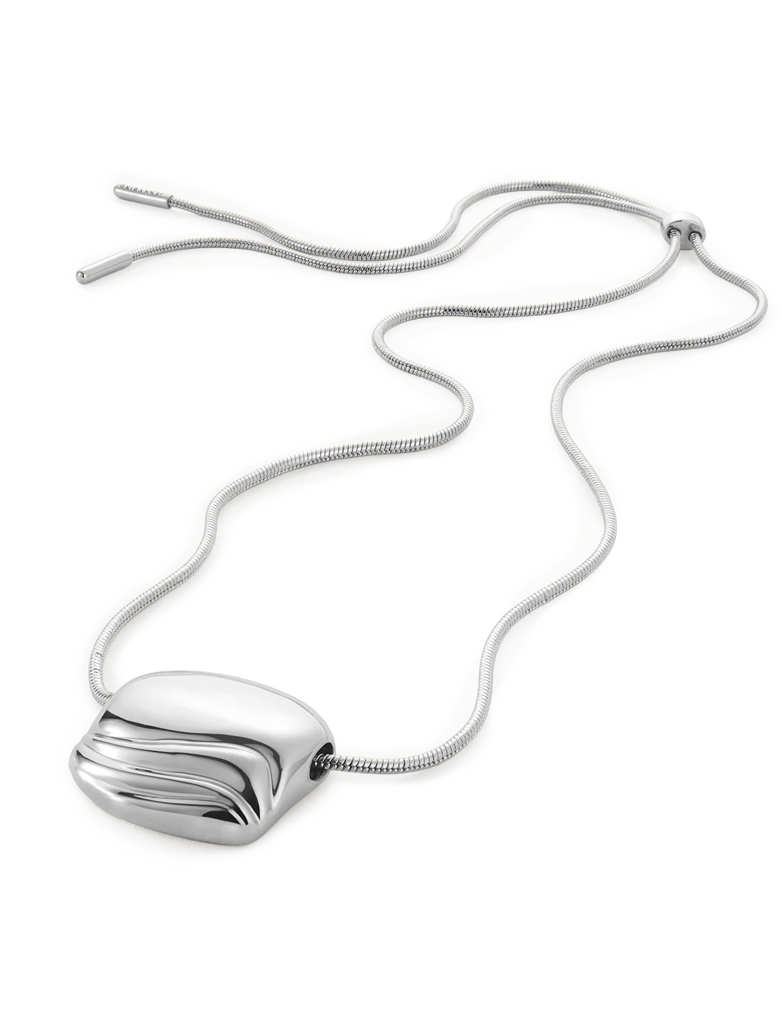 rue pendant necklace in silver