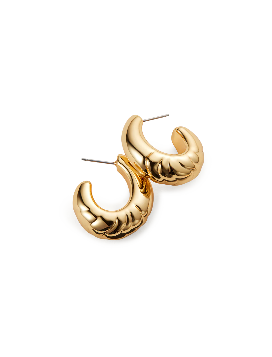 slim nelle hoops in gold