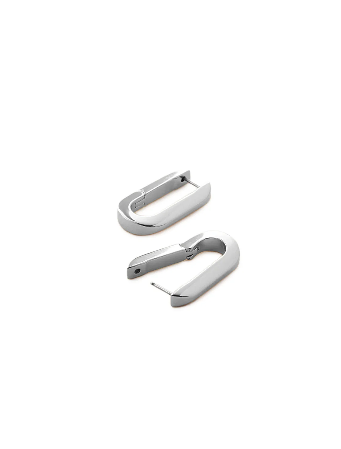 u-link earrings in silver - Image 3