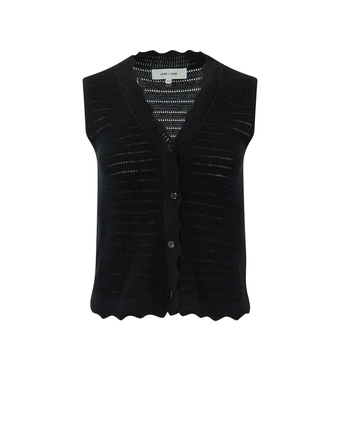 remy knit vest in caviar