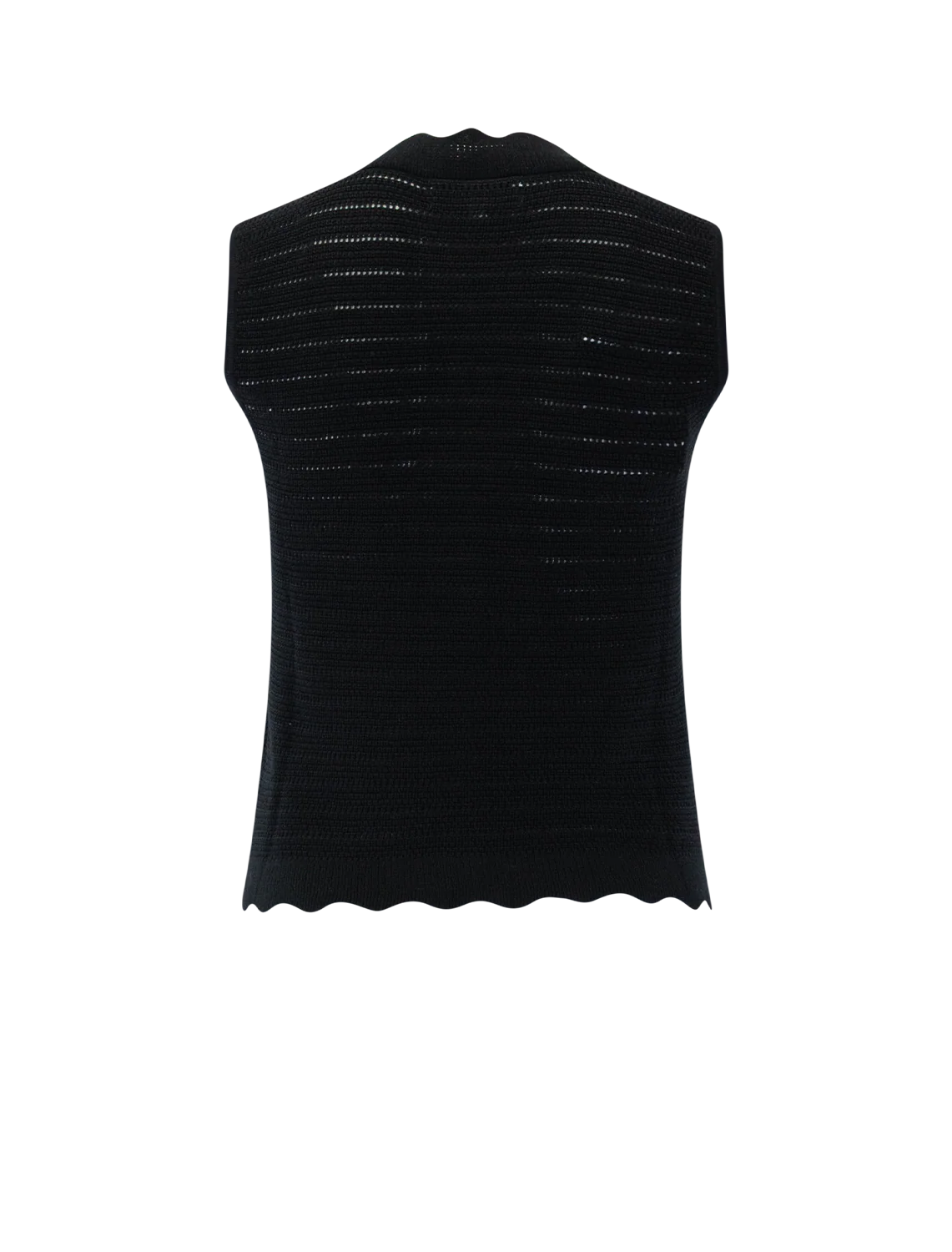 remy knit vest in caviar - Image 3