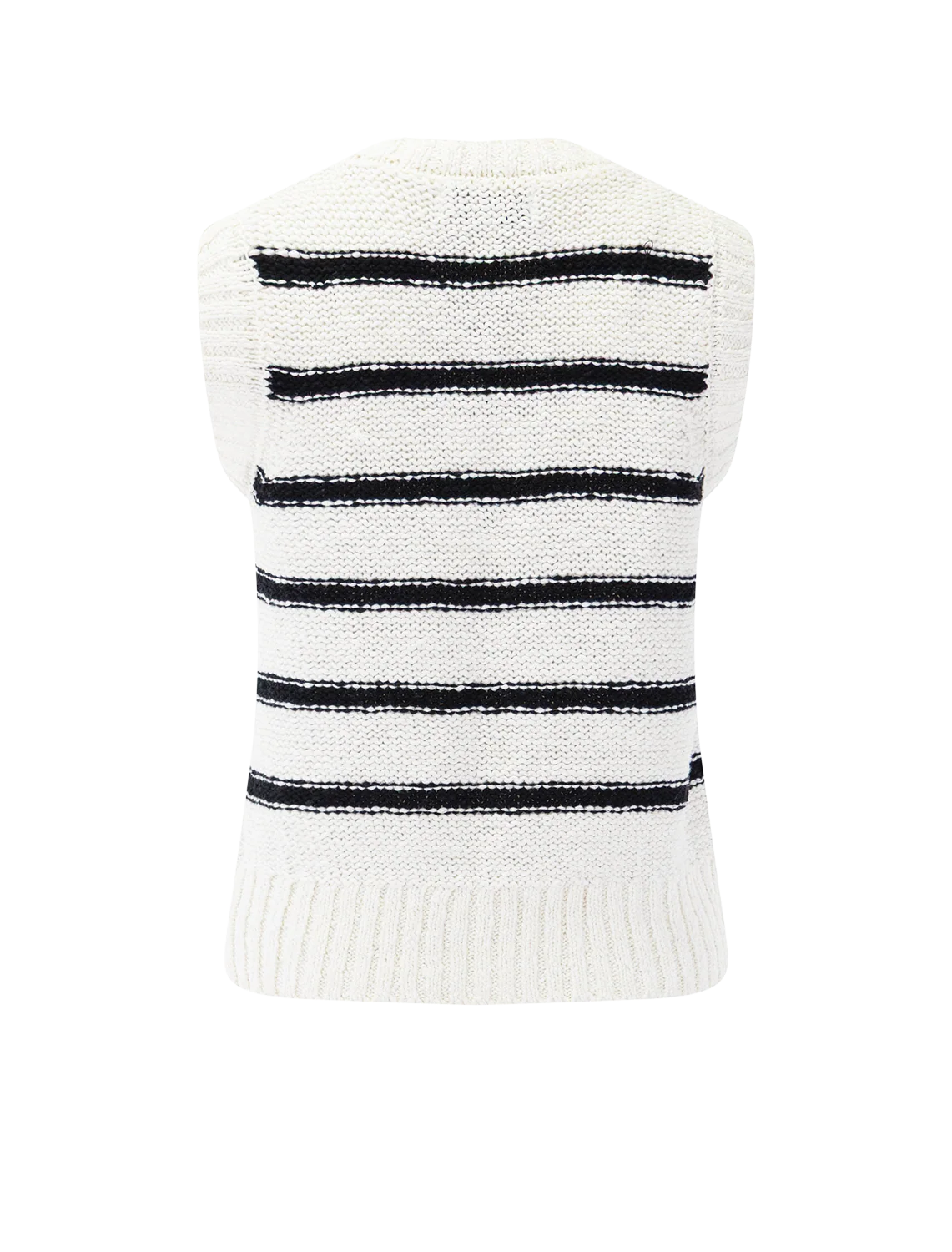talon knit vest in sailor stripe - Image 3
