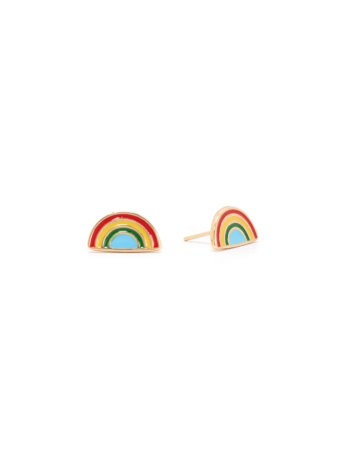 enamel rainbow studs
