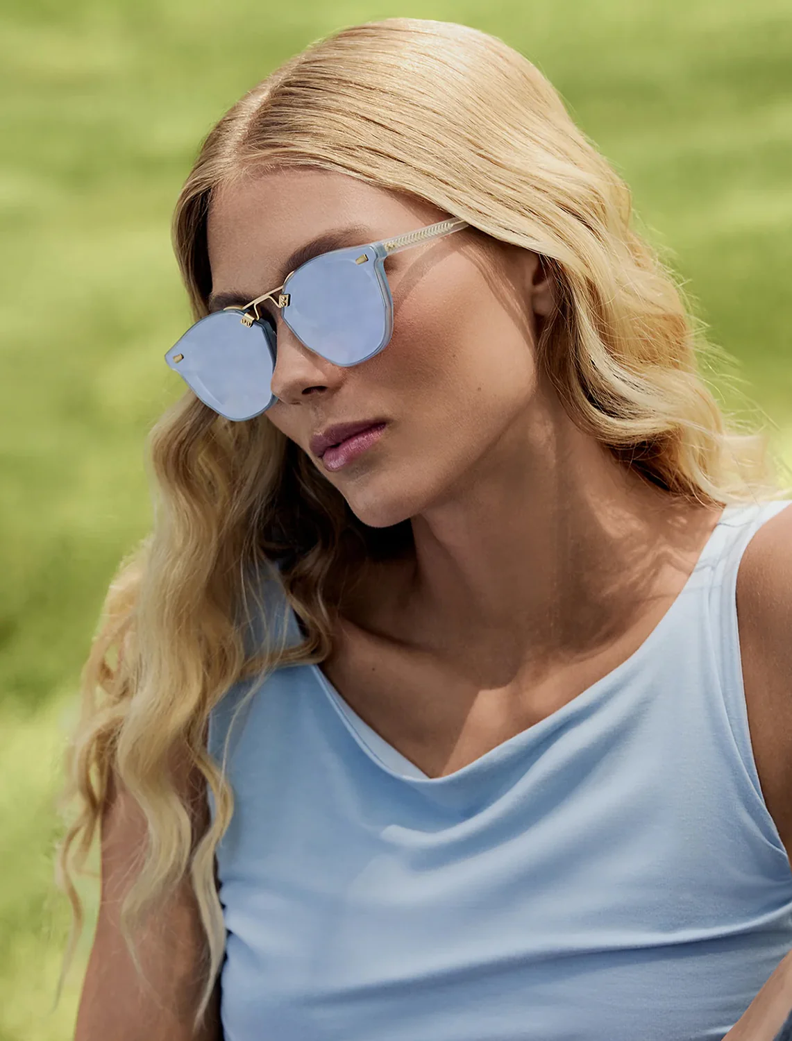 beau nylon | powder blue 18k mirrored - Image 2