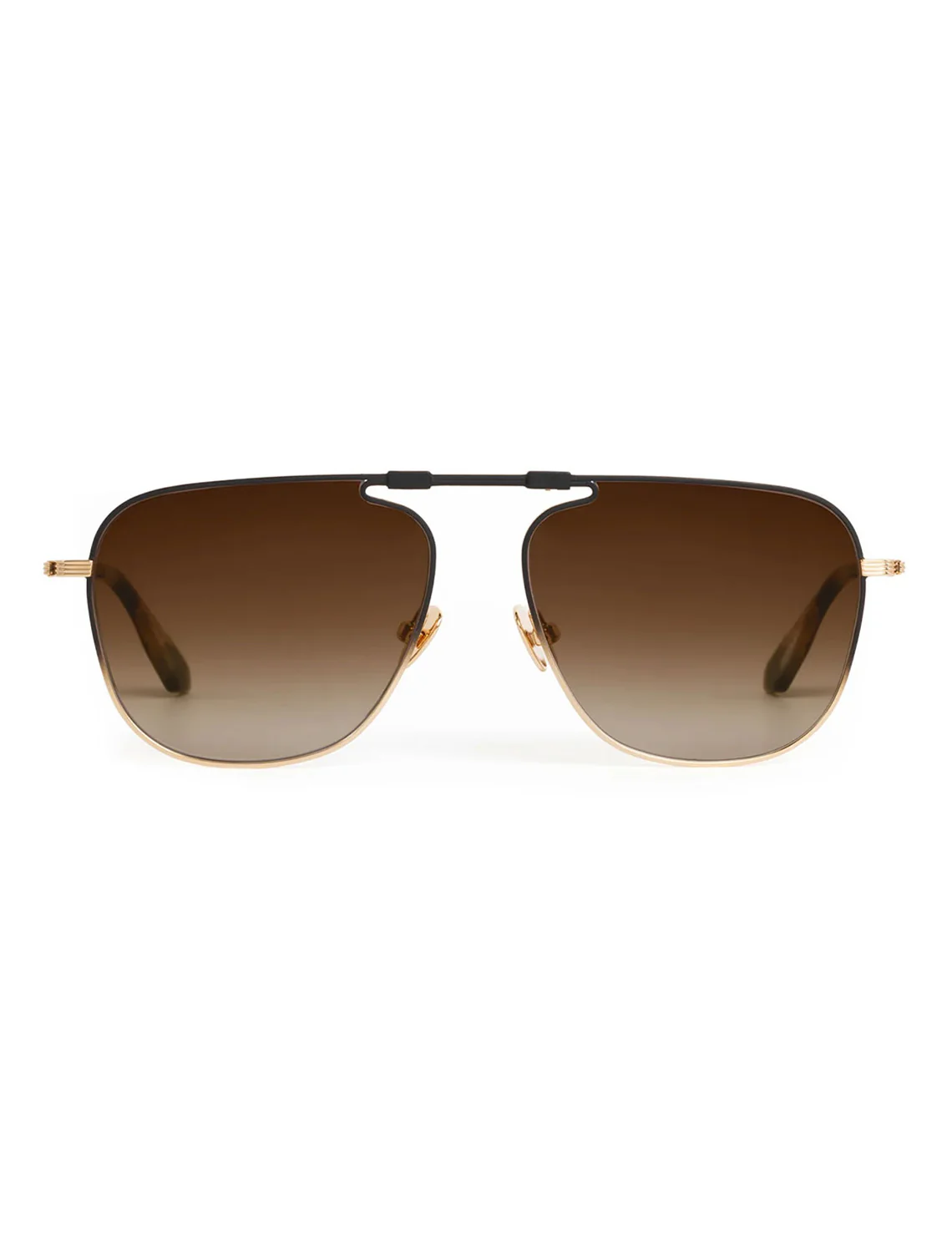 zander fold | 18k matte black fade + blonde venezia
