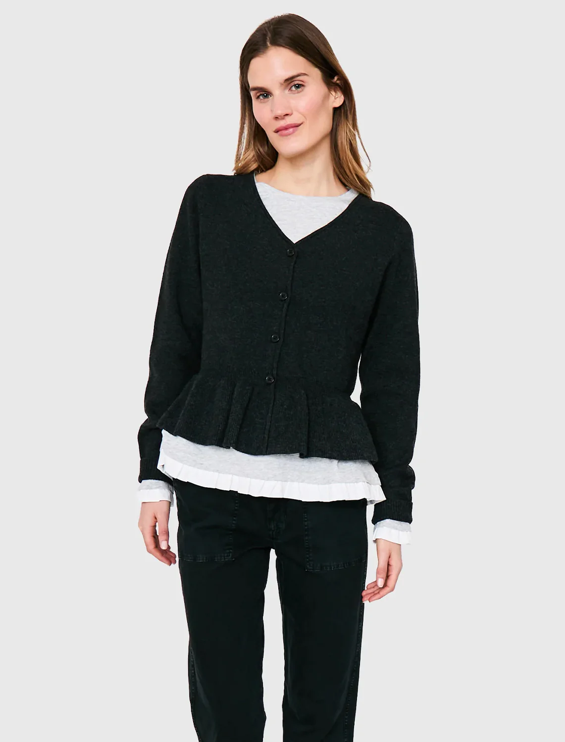 the bee cardigan in black - Image 2