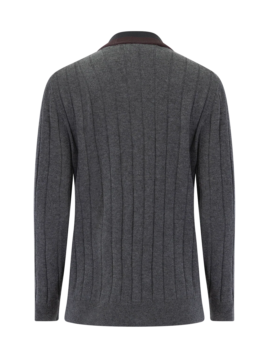 the sinclair cardigan in smoke melange - Image 3