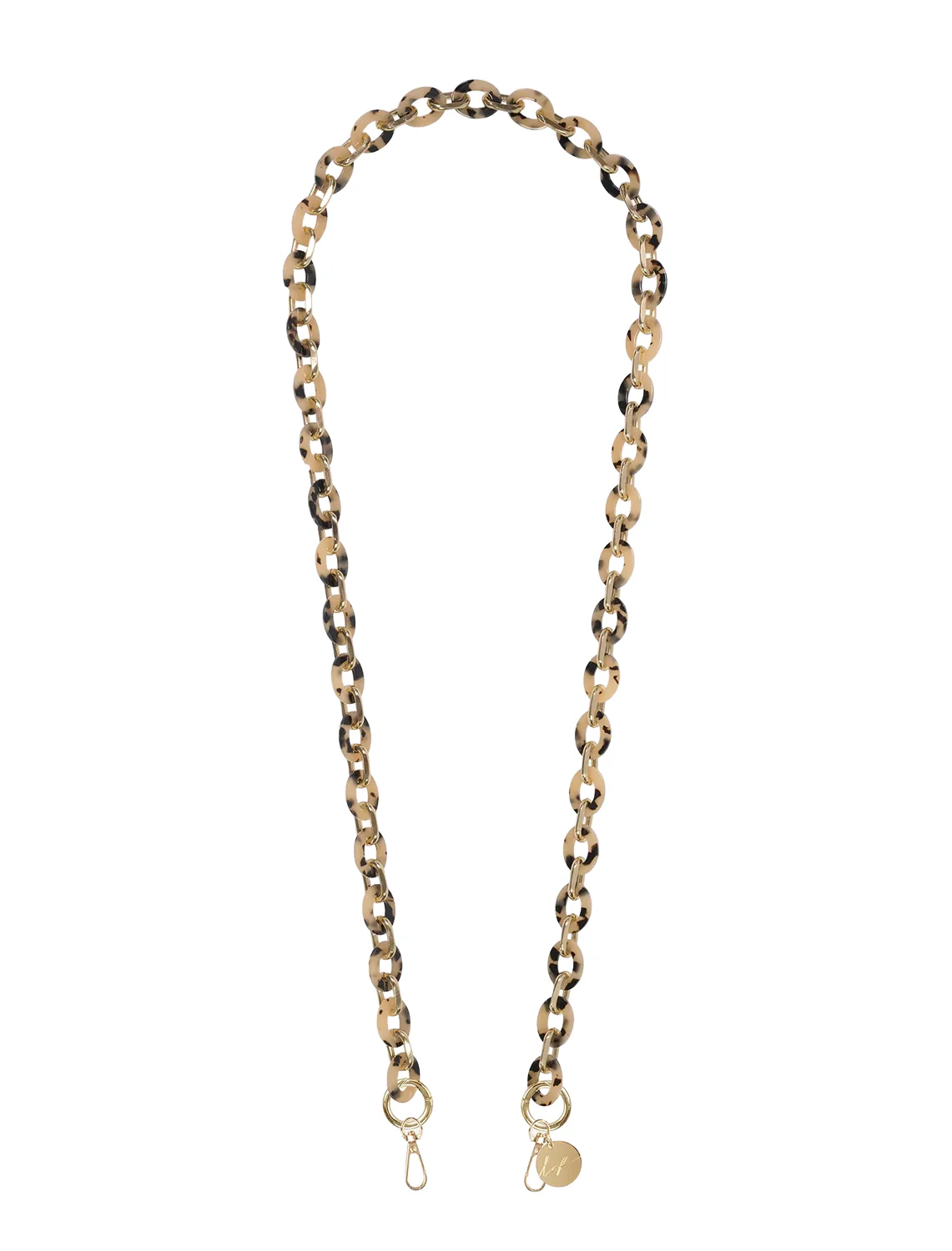 cassy ecailee beige chain
