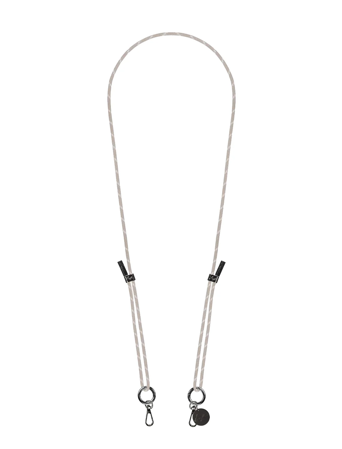 liam greige metalise chain