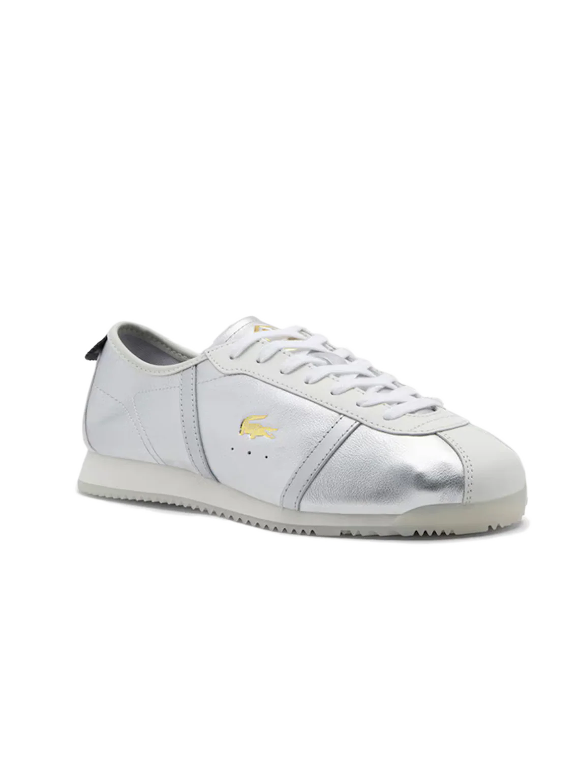 club low sneaker in white and silver