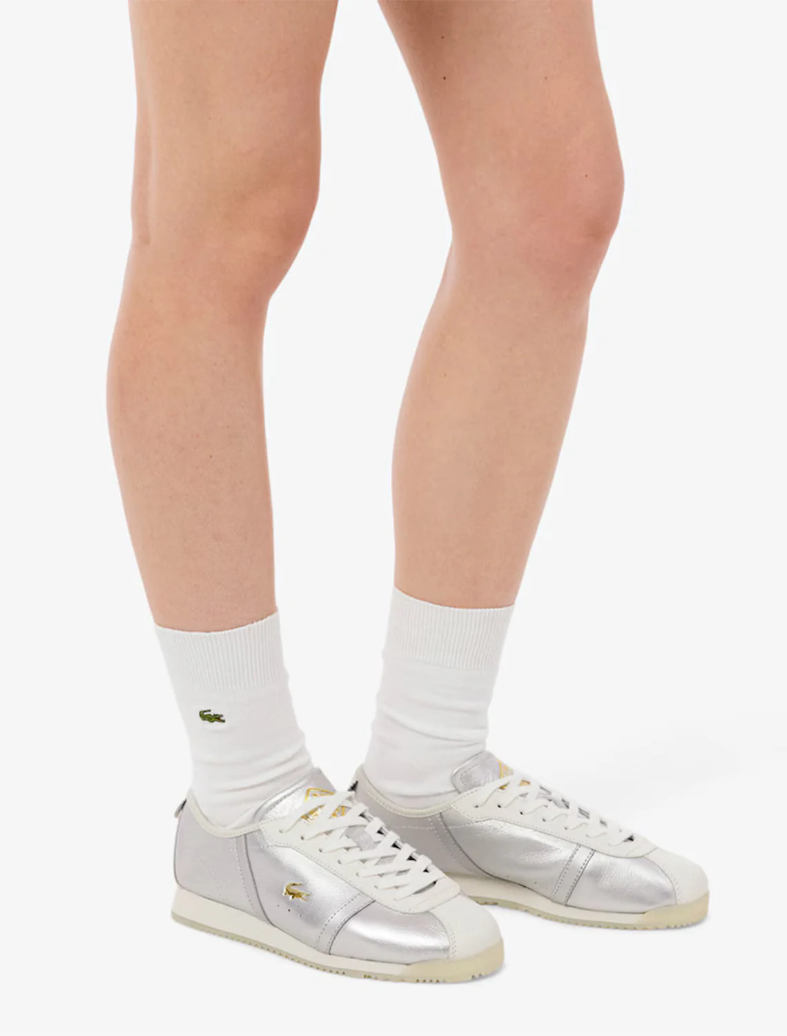 club low sneaker in white and silver - Image 2
