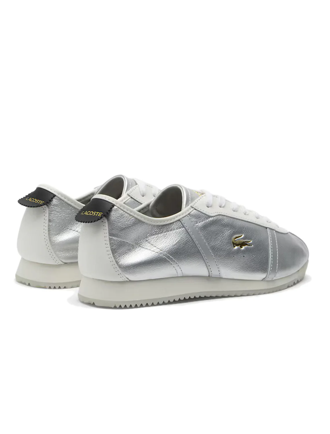 club low sneaker in white and silver - Image 4