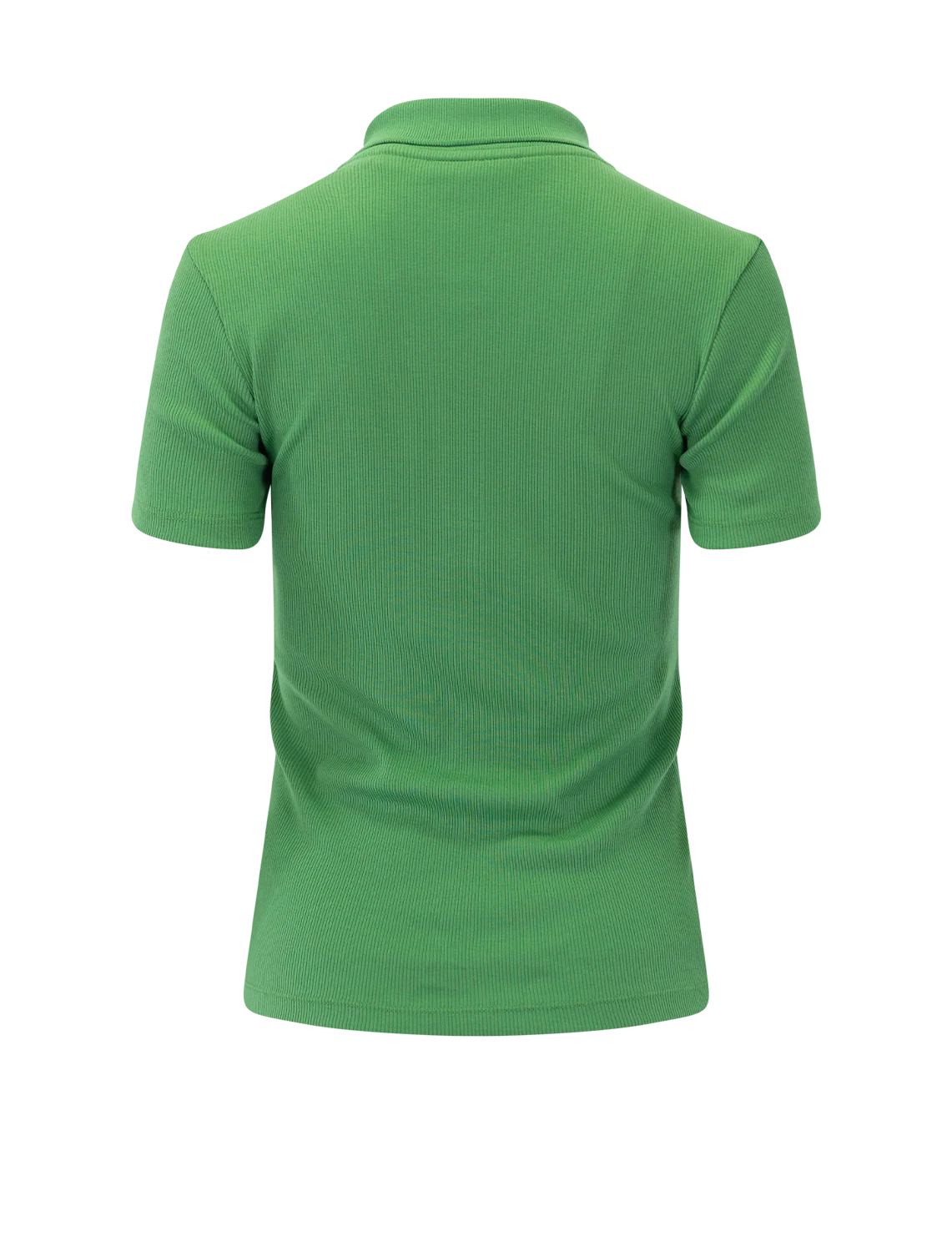 ribbed polo in billiard green - Image 3