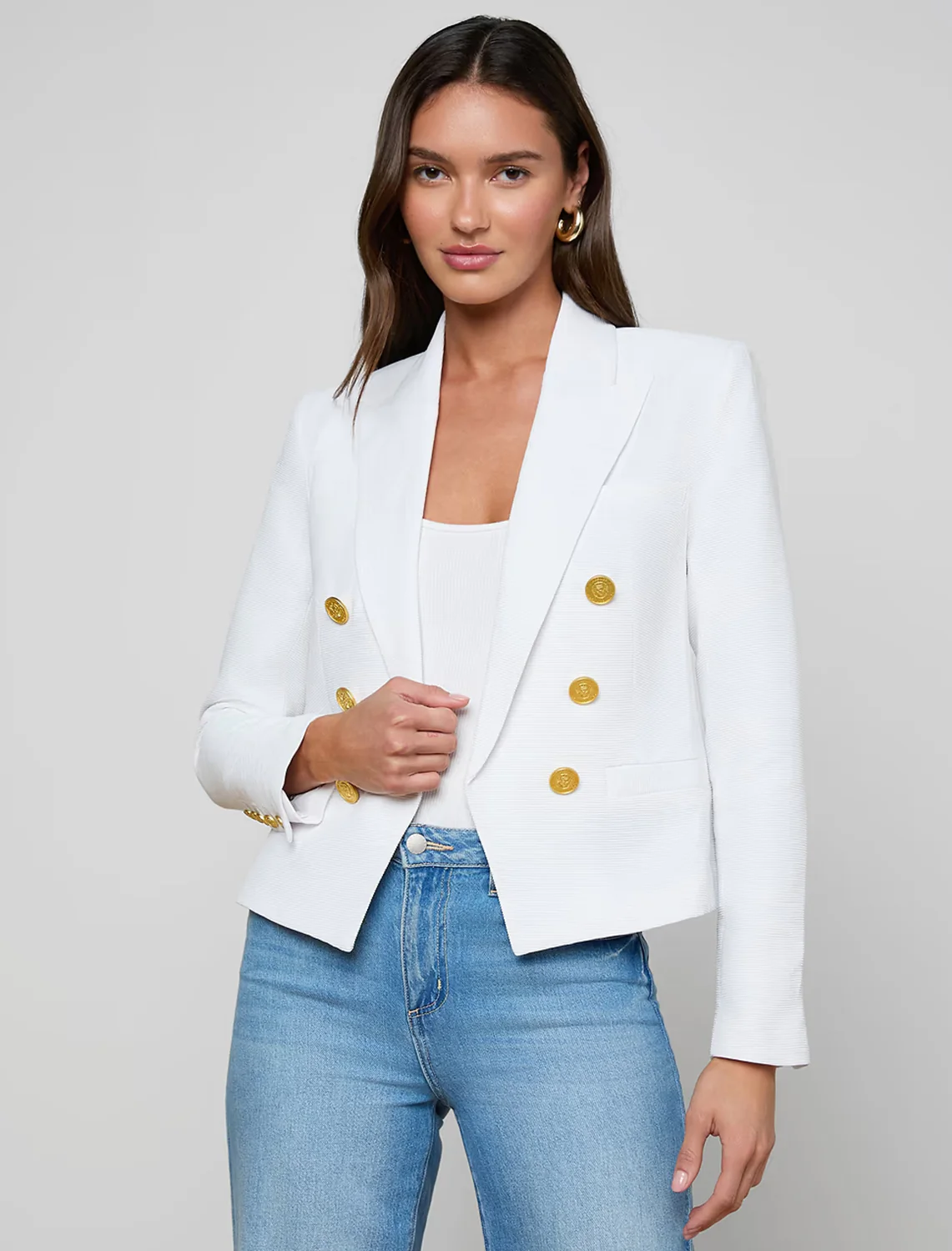 brooke blazer in white - Image 2