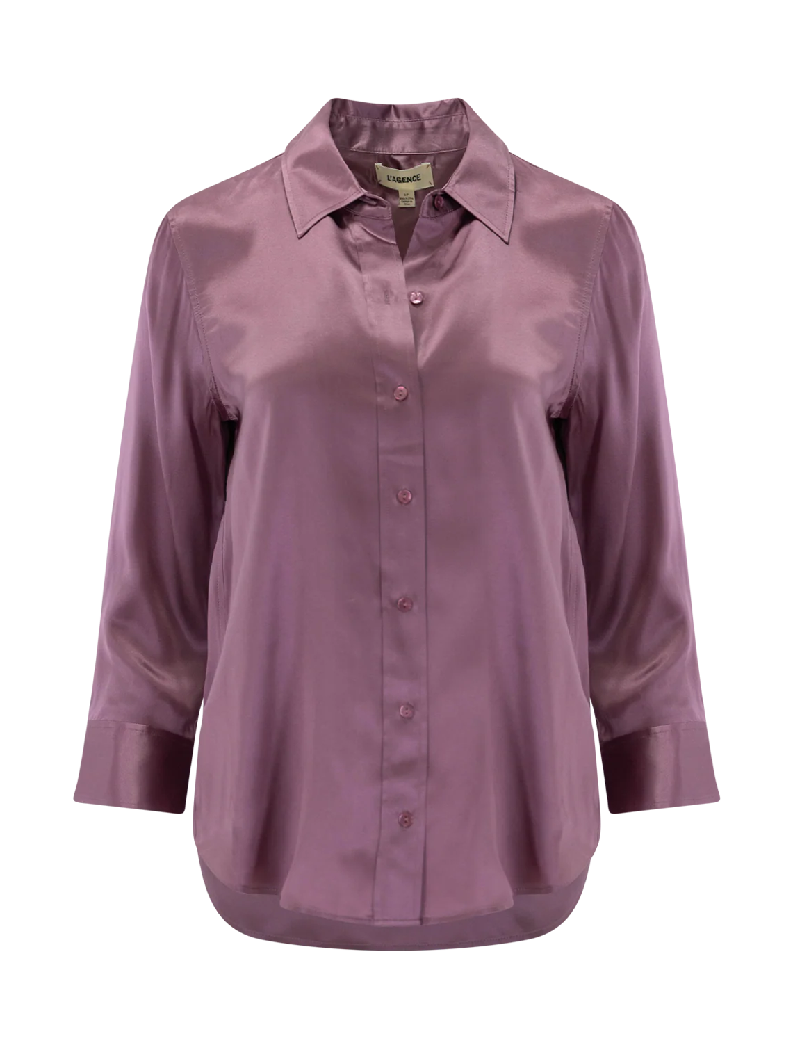 dani silk blouse in dusky orchid