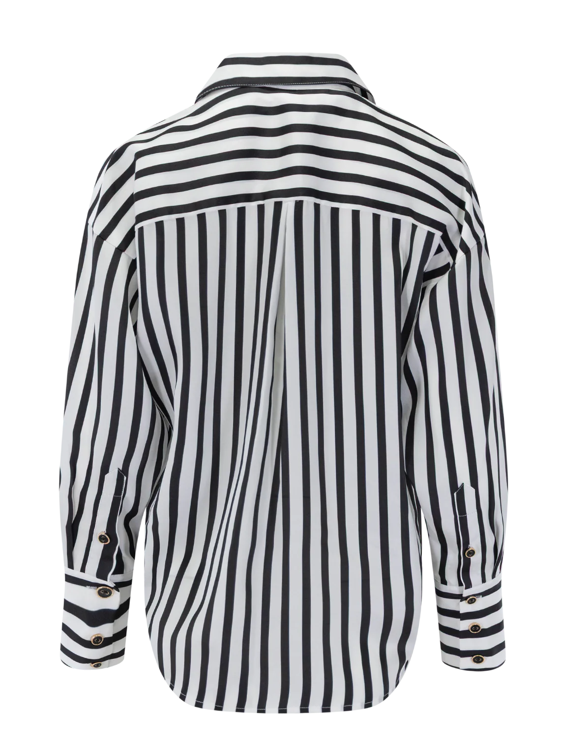 eliora blouse in black and ivory stripe - Image 3