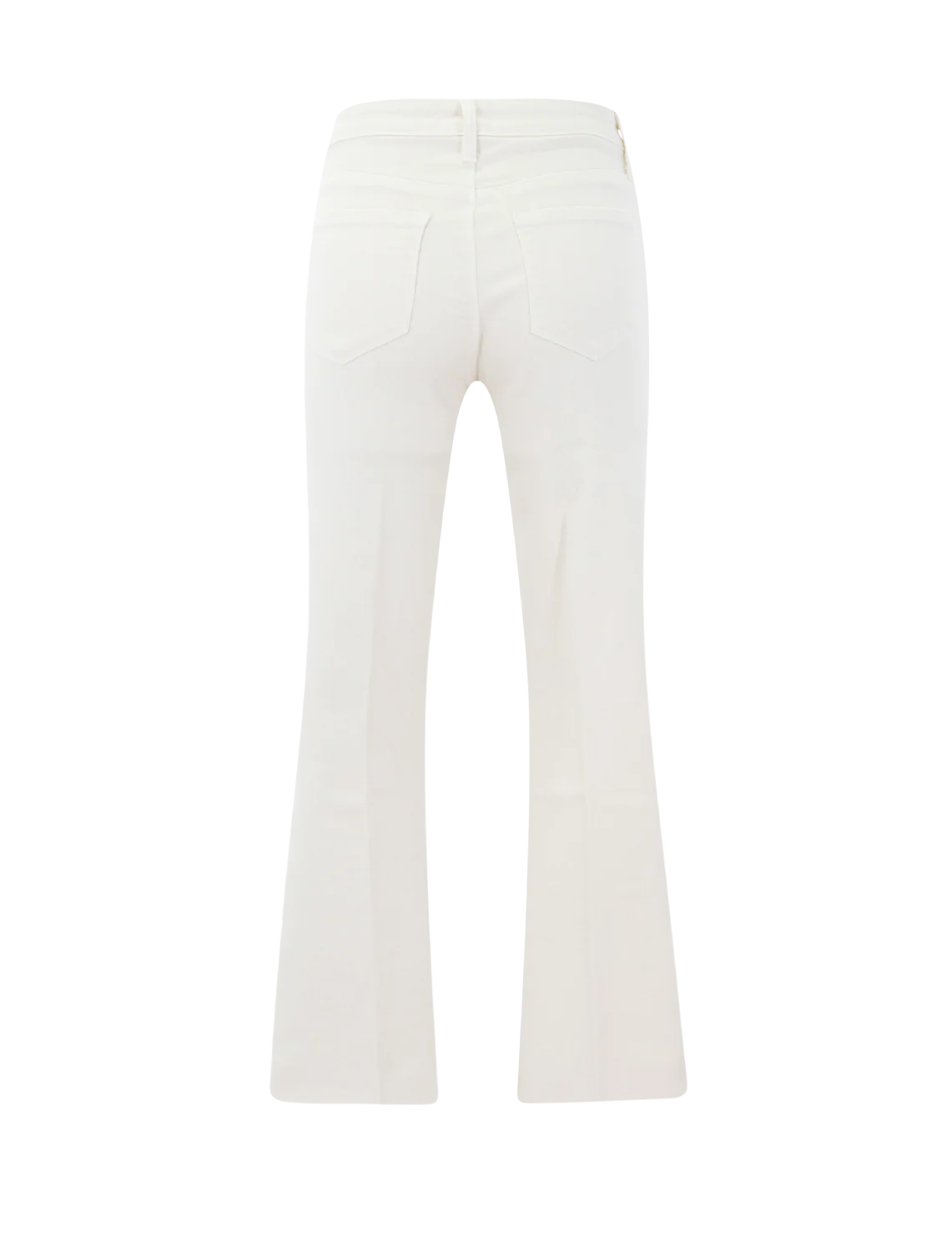 kendra high rise crop flare jeans in vintage white - Image 3