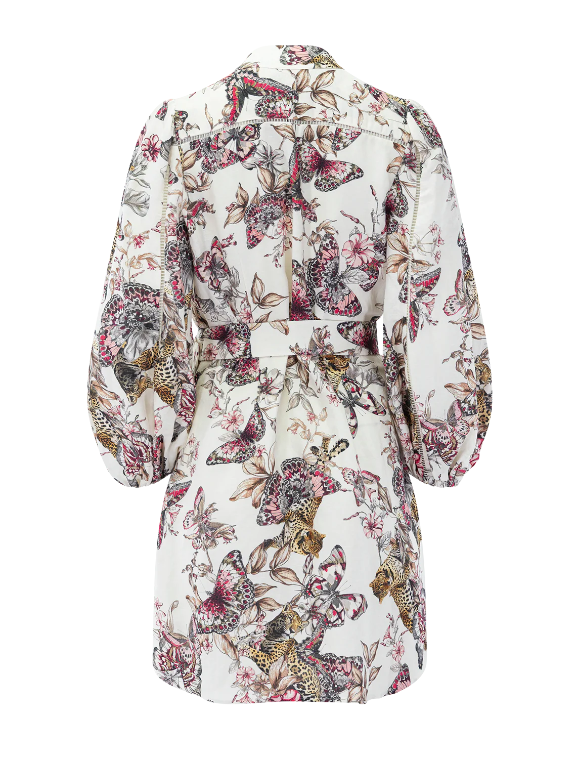 kiersten dress in white butterfly jungle - Image 3