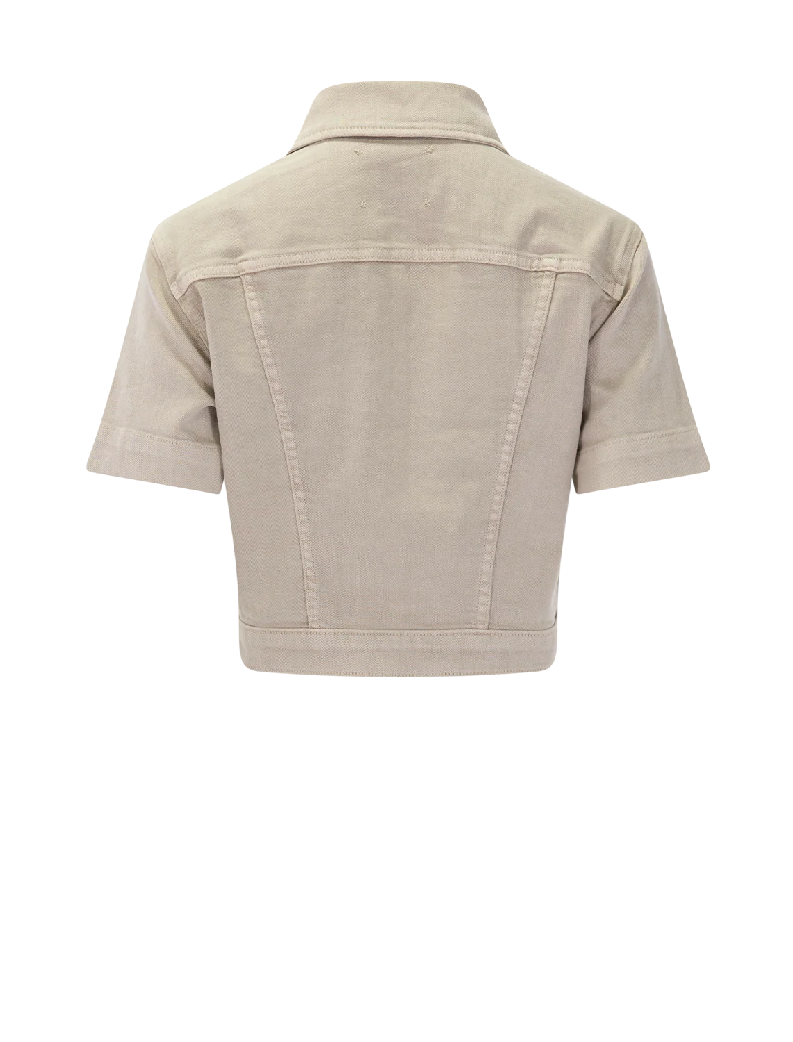 kirstie cropped jacket in biscuit - Image 3