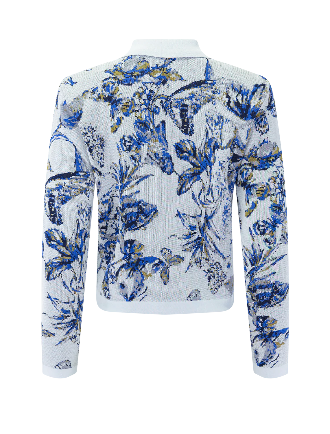 osiris jacquard cardi in watercolor butterfly - Image 3