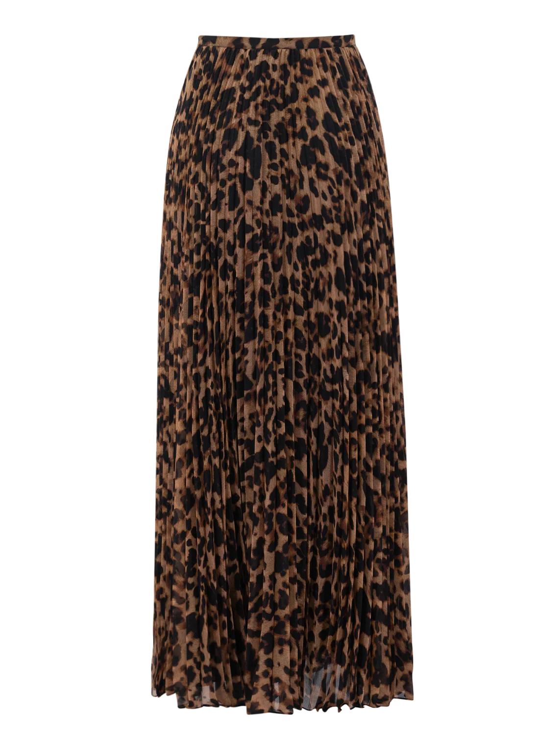 torin pleated maxi skirt brown leopard - Image 3