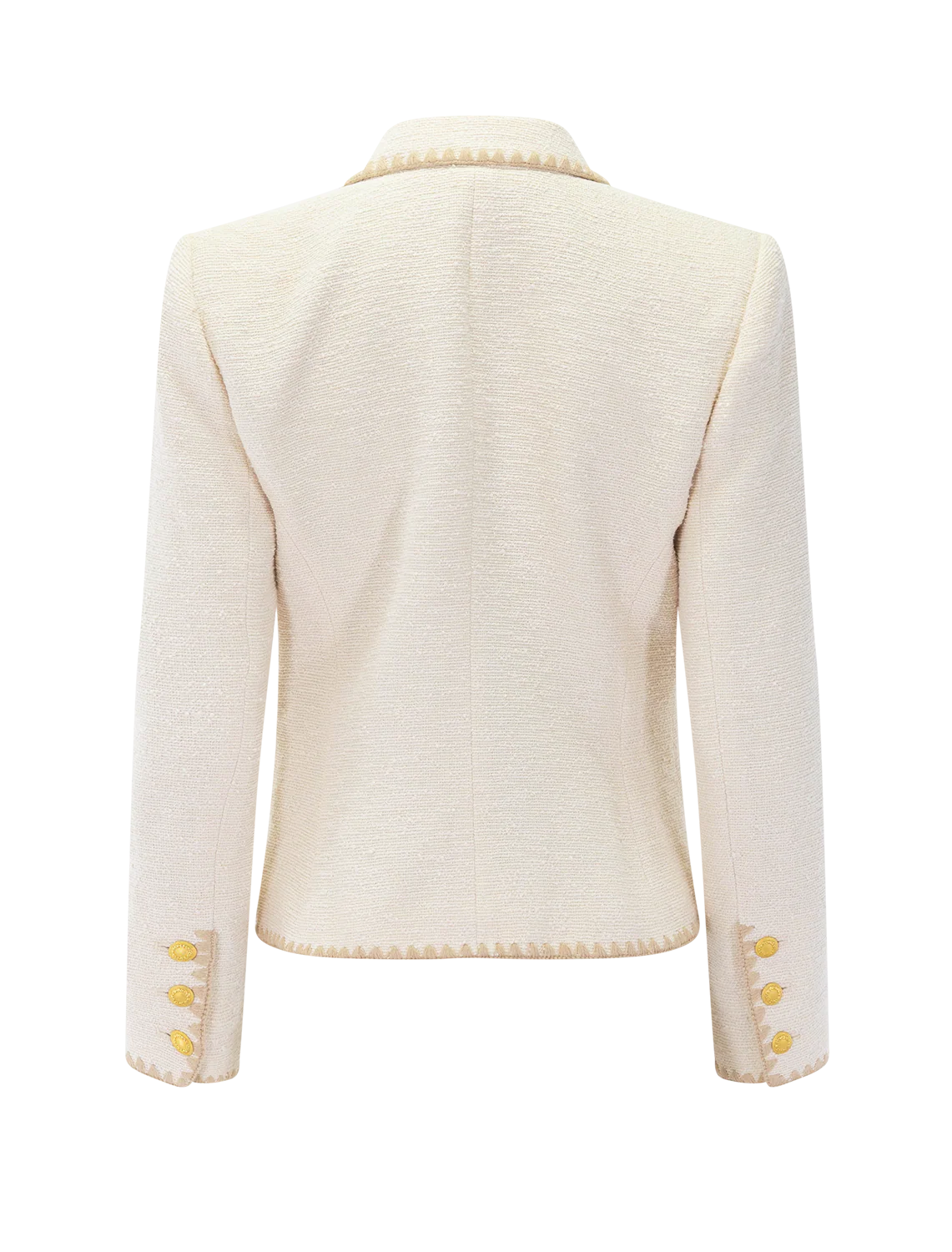 wylla blazer in ecru and biscuit - Image 3
