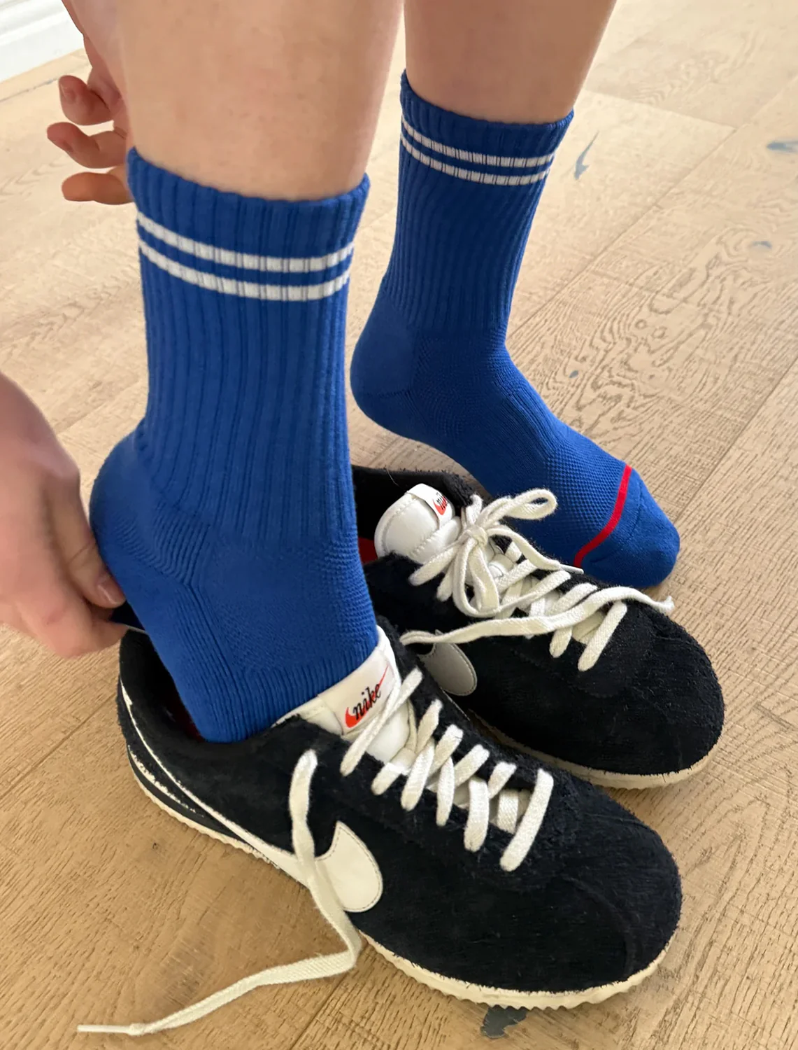 boyfriend socks in cobalt - Image 2